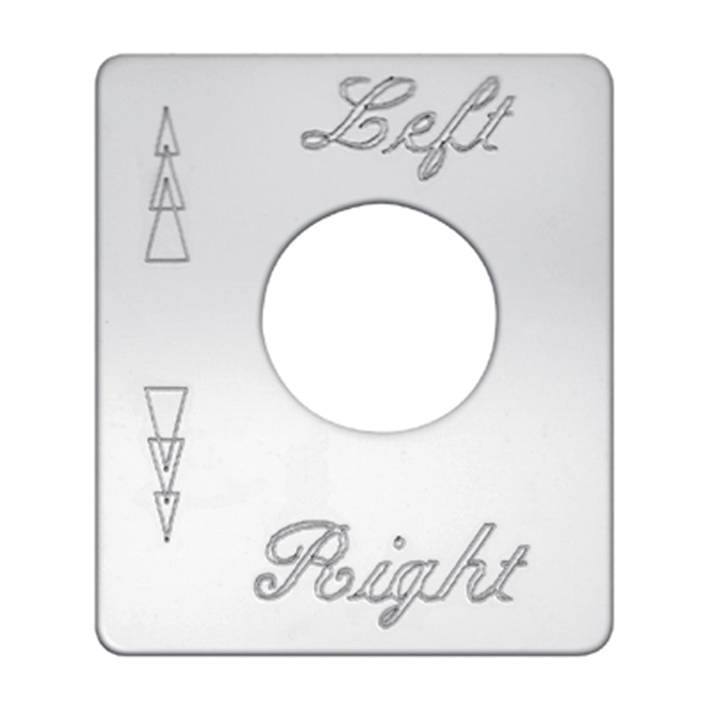Peterbilt Stainless Steel Switch Plate Fuel Left & Right