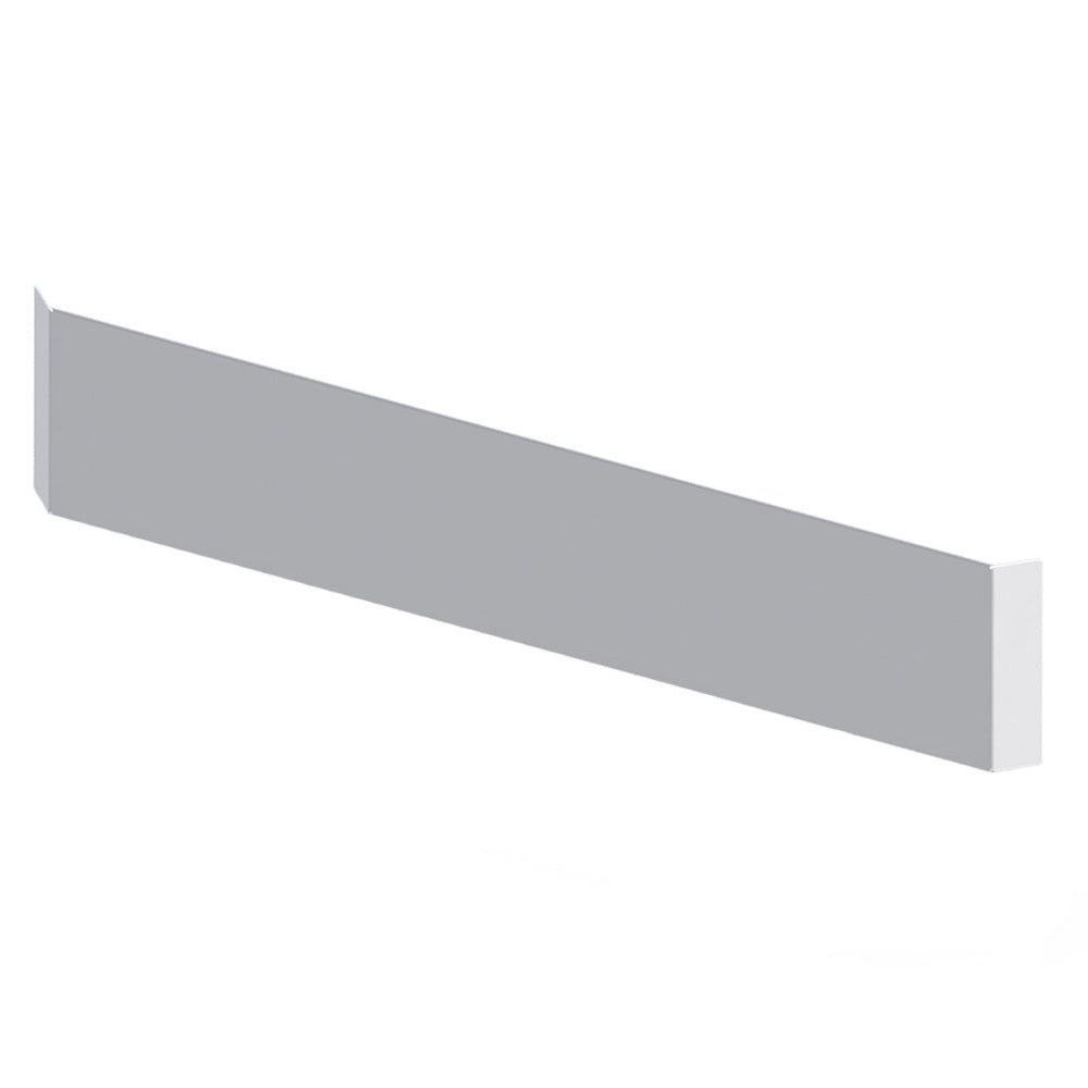 20" Chrome Plated Mitered End Bumper with Blind Mount for Peterbilt, Kenworth, Freightliner