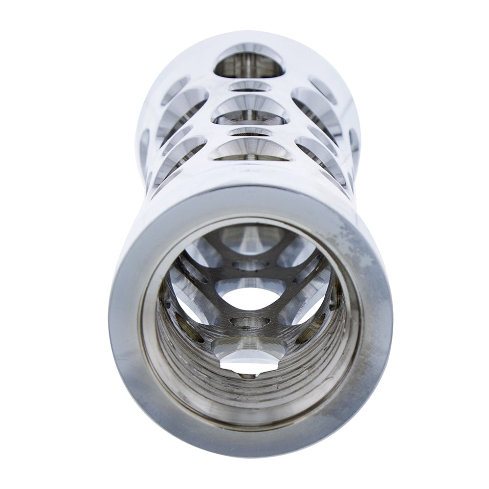 "Daytona" 9/10 Speed Gearshift Knob With Chrome Thread-on Adapter - Vertical