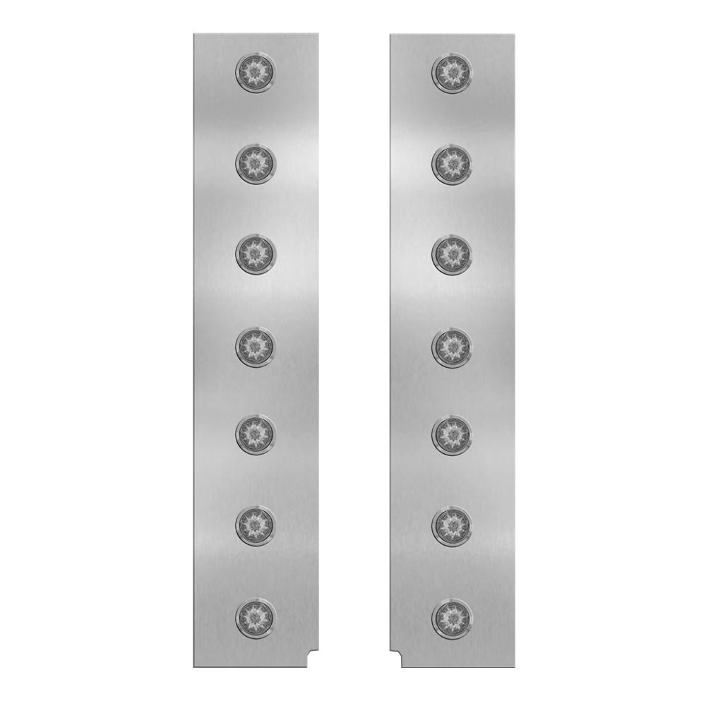 Peterbilt 15" Front Air Cleaner Light Bars with Mini Watermelon Lights