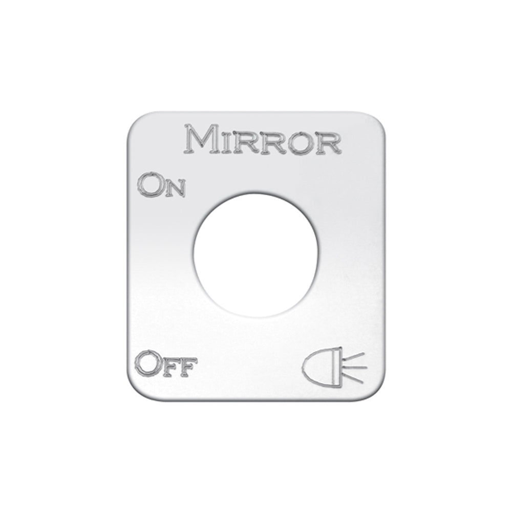 KW SWITCH PLATE - MIRROR LIGHTS