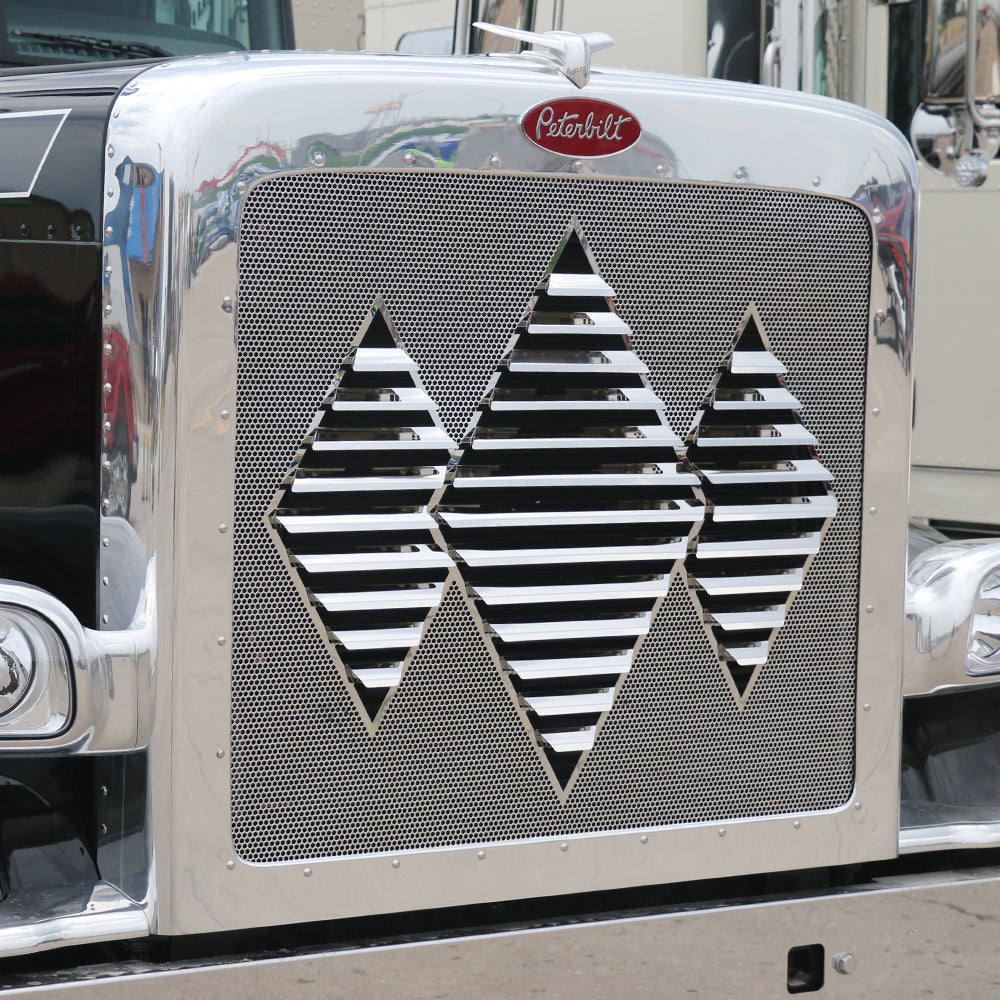 Kenworth W900L Triple Diamond Louvered Grill
