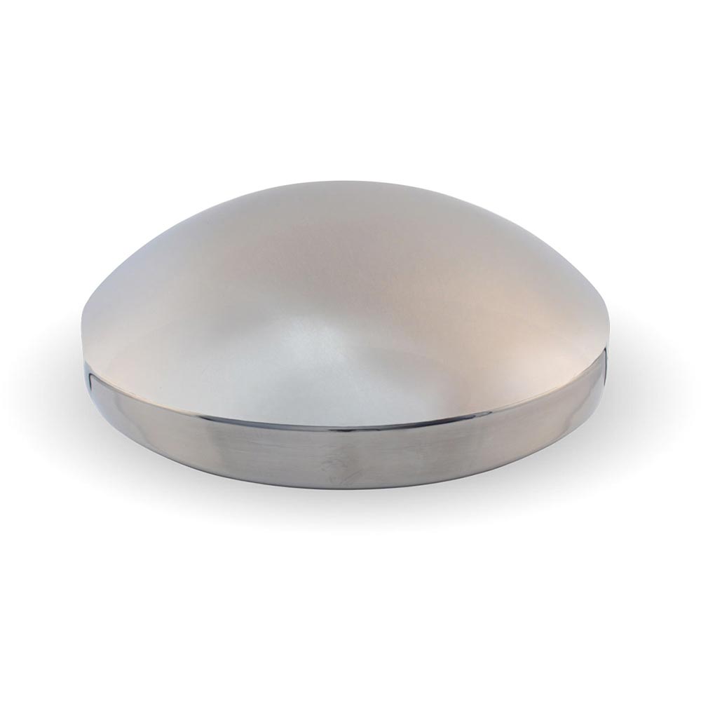 Stainless Steel Dome 8" Rear Hubcap, 5/8" Studs
