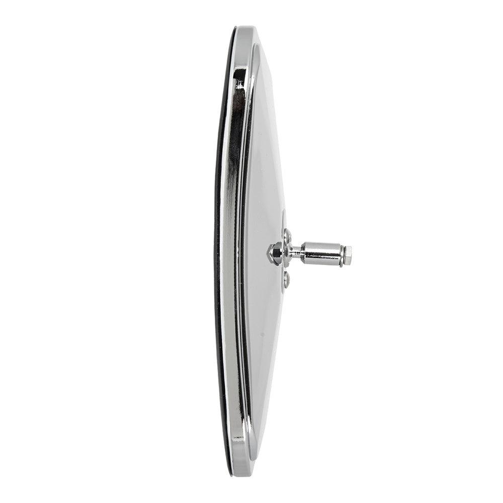 Stainless Steel 8-1/2" x 5-1/2" Convex Spot Mirror