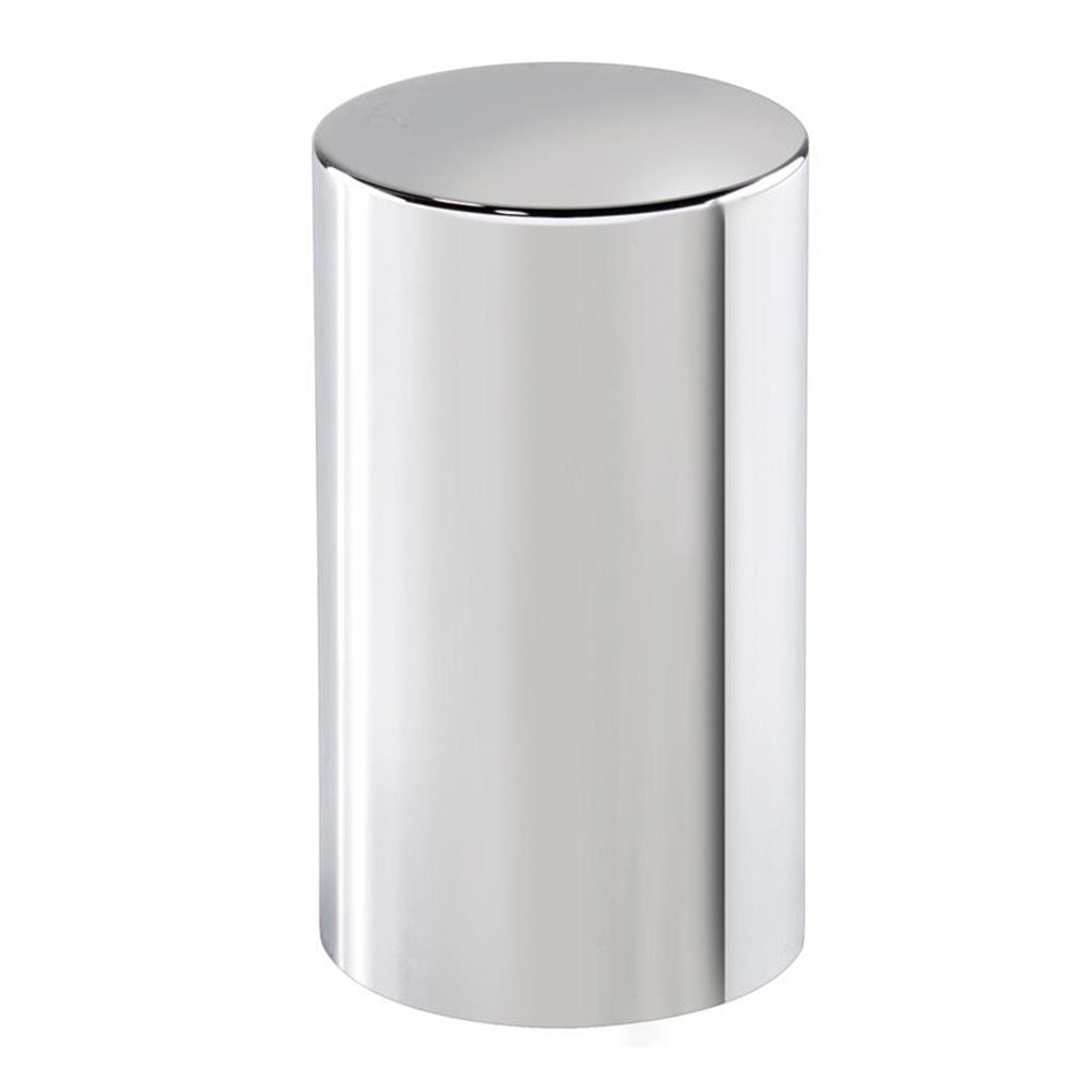 33mm 3-1/2" Chrome Plastic Flat Top Nut Cover - Thread On 10PK