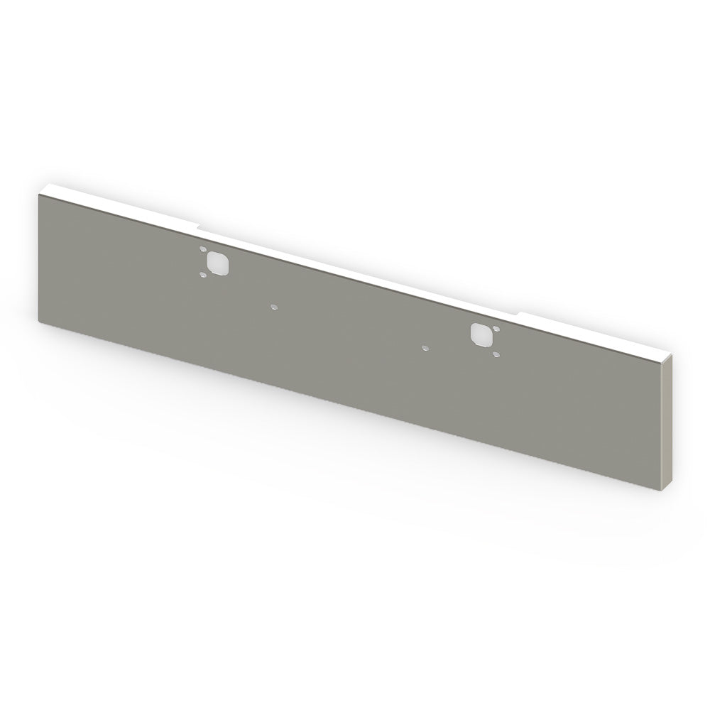 Kenworth W900 20" Boxed End Chrome Plated Steel Bumper with Tow Holes