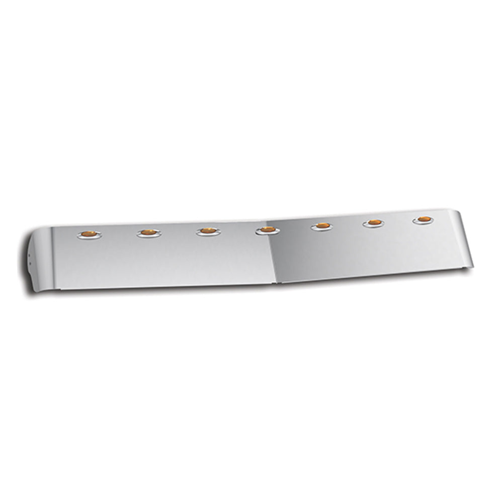 12" Mack Anthem 2018+ Visor with M5 Amber LED Lights