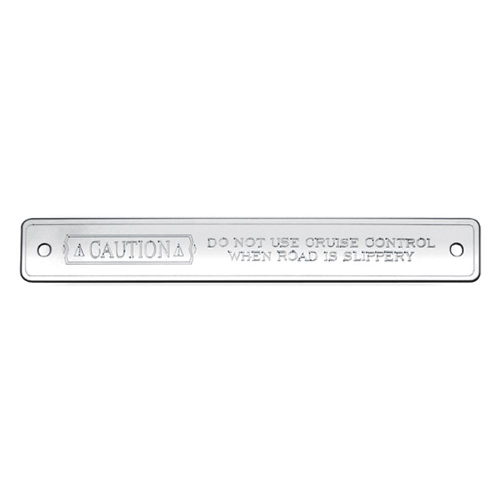 Kenworth Stainless Steel Cruise Control Plate