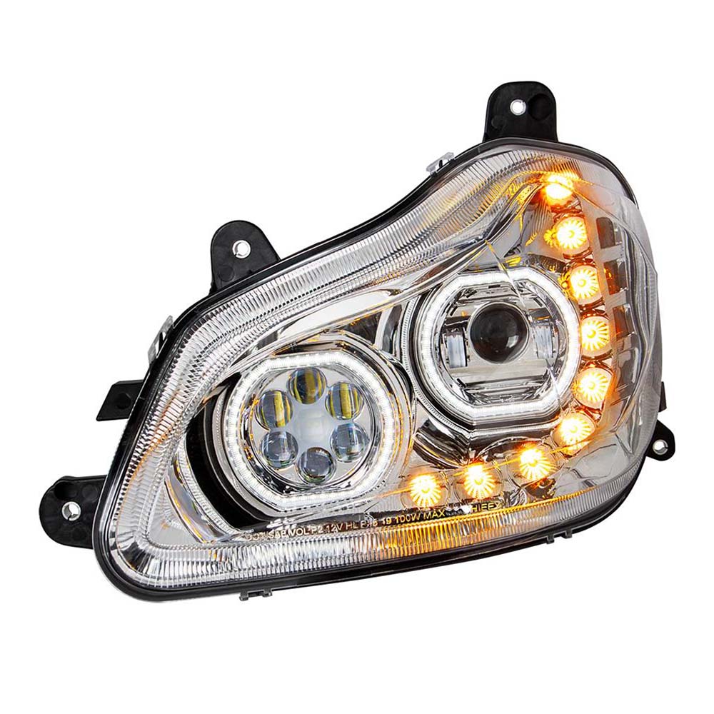 Kenworth T680 Chrome 10 LED Headlight