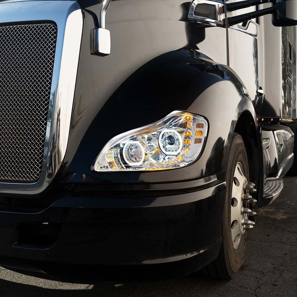 Kenworth T680 Chrome 10 LED Headlight