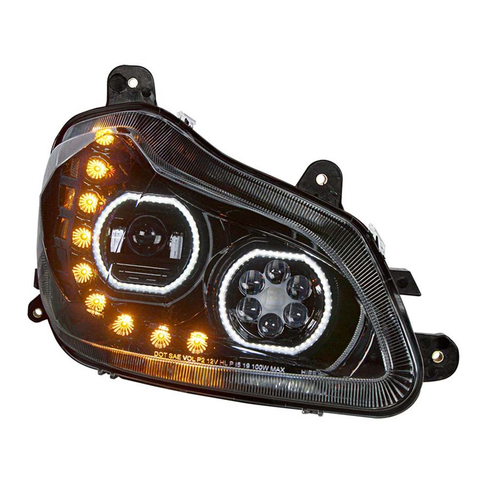 Kenworth T680 Black 10 LED Headlight