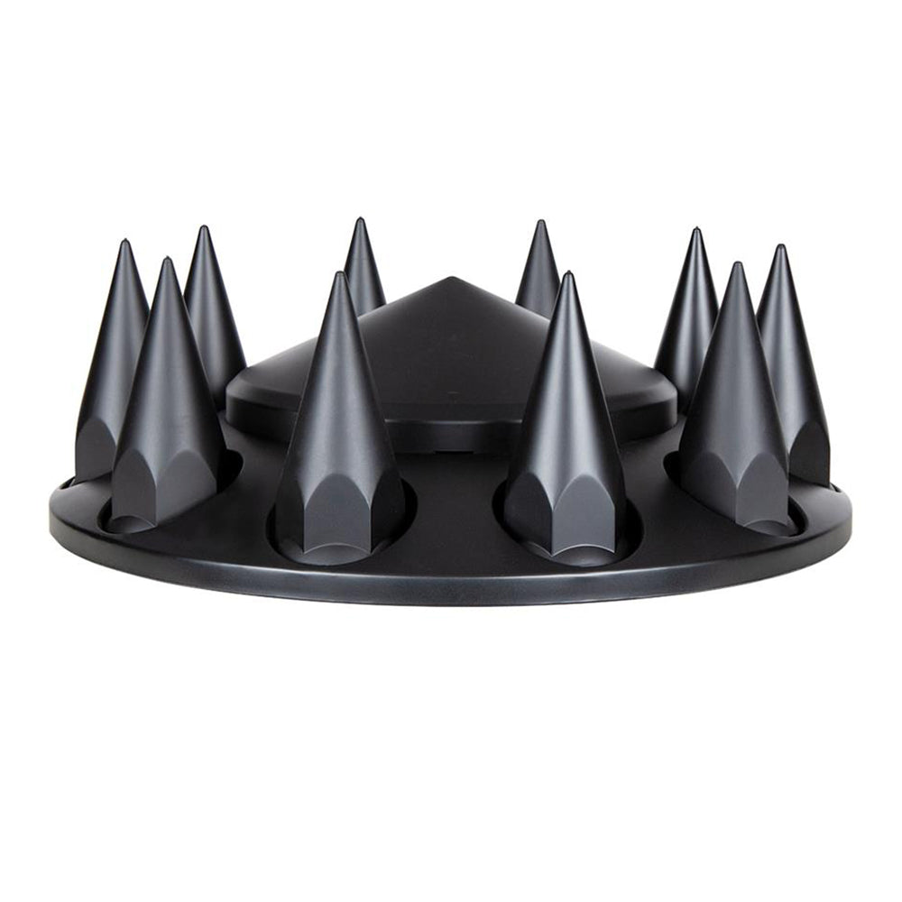 Matte Black Cone Axle Cover Combo with 33mm Nut Covers
