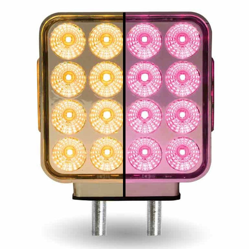 4" Square Dual Revolution Double Face LED Light