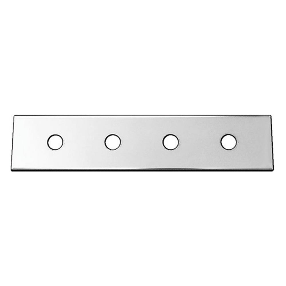 Stainless Steel 4 Hole Switch Panel with Mounting Lip