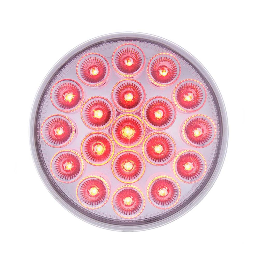 4" Red/Amber Double Fury Stop/Tail/Turn/Warning LED Light