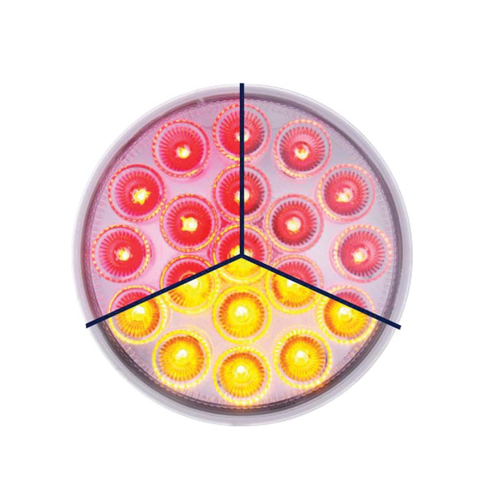 4" Red/Amber Double Fury Stop/Tail/Turn/Warning LED Light