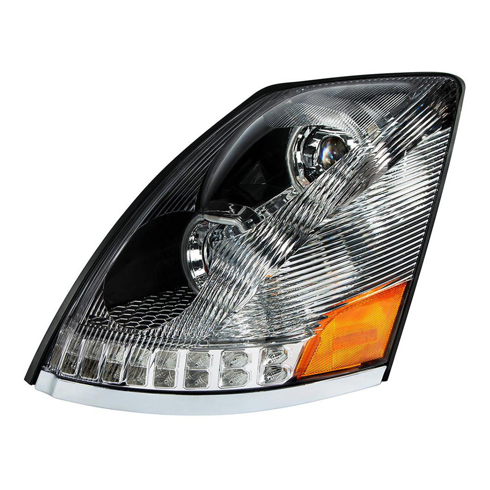 Volvo VN, VNL Chrome 10 LED Headlights 2003-2017