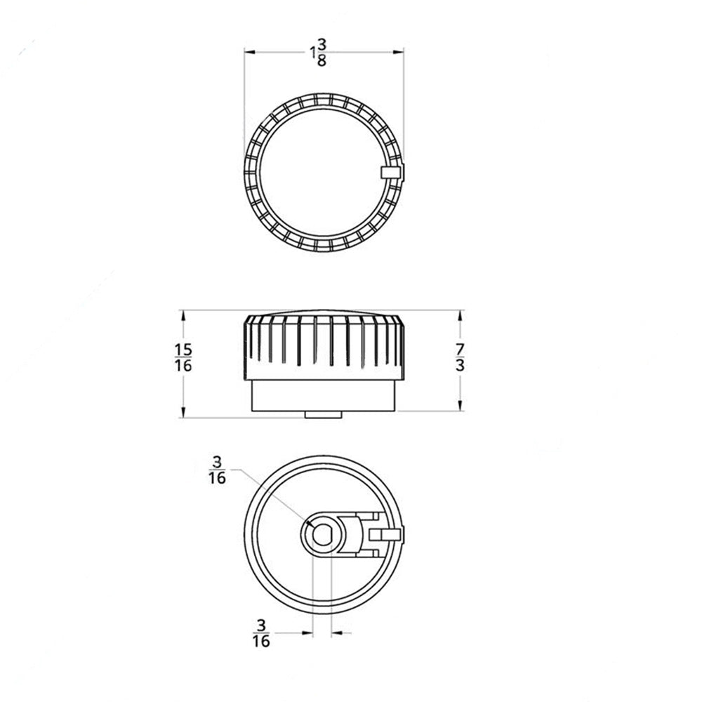 Kenworth T680, T880 Sleeper Chrome AC Knob