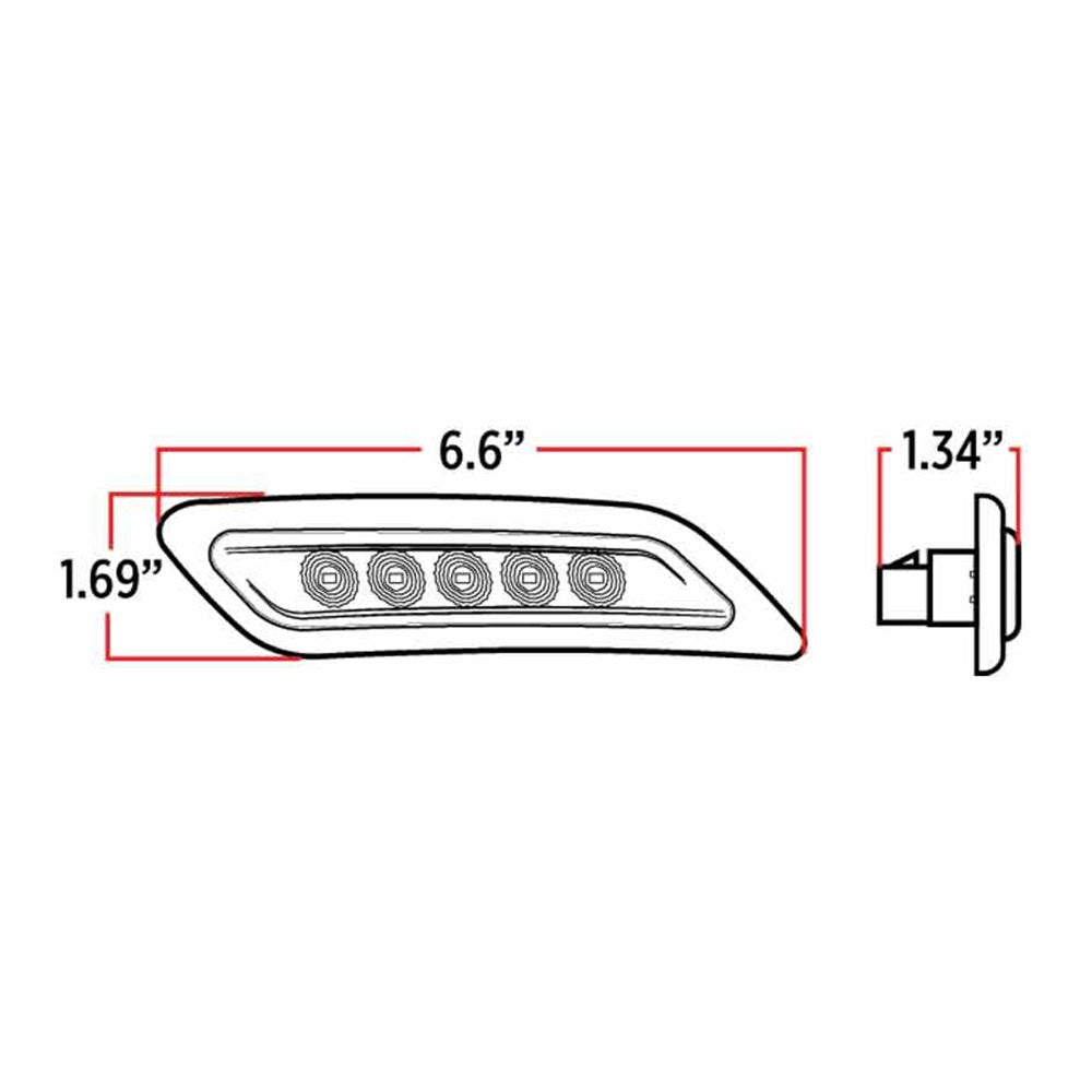 Peterbilt Dual Revolution LED Fender Marker Lights