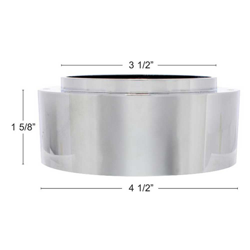 Chrome Aluminum 3-Bolt Hub Adapter for 9-Screw Steering Wheels