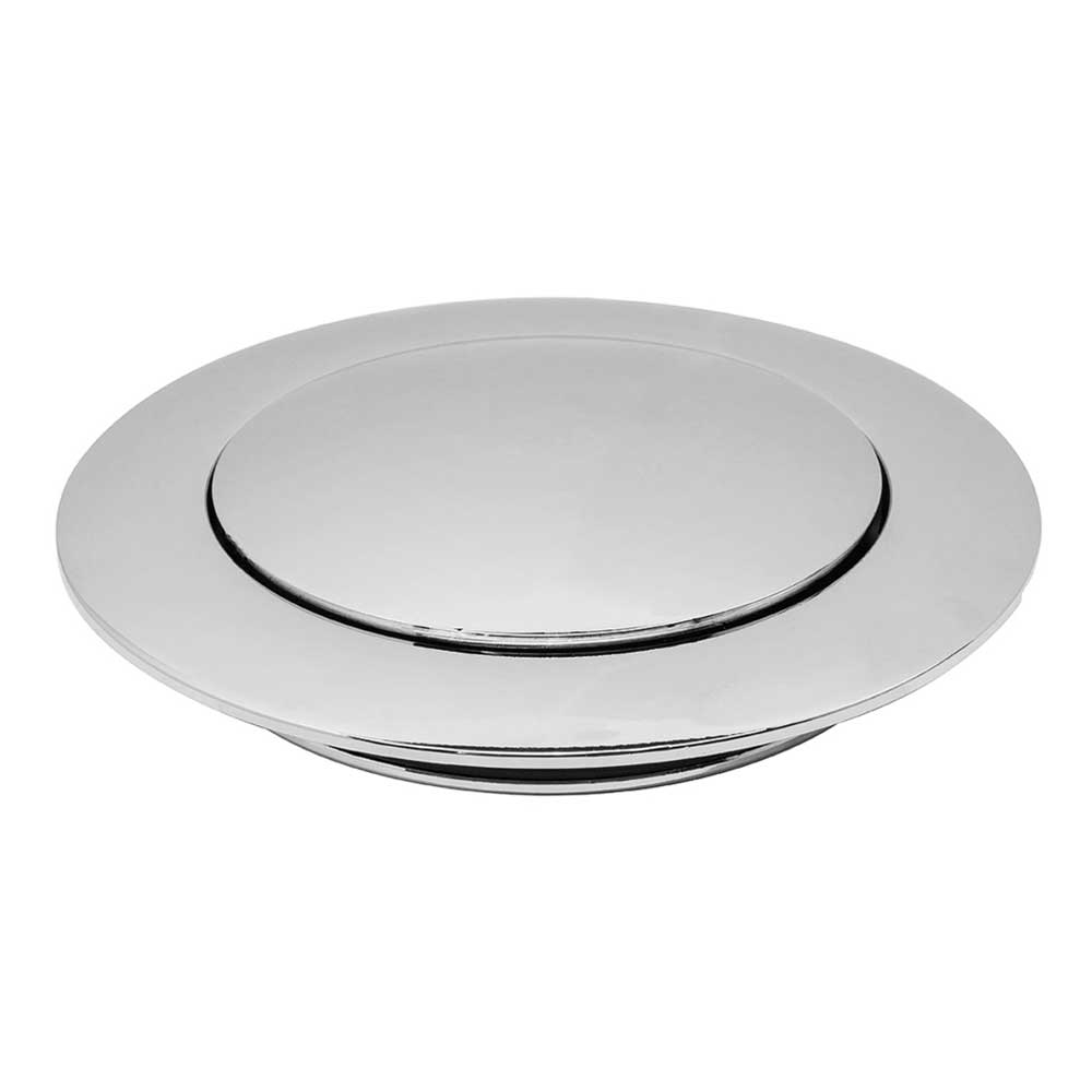 Chrome Aluminum Horn Button for 9-Screw Mount Steering Wheels