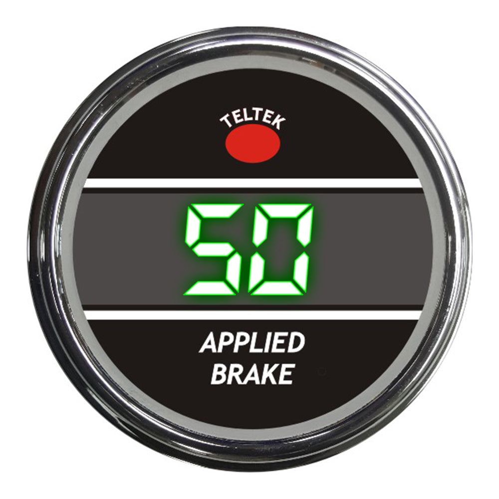 Green Applied Brake Teltek Smart Gauge for Peterbilt 2006 and newer