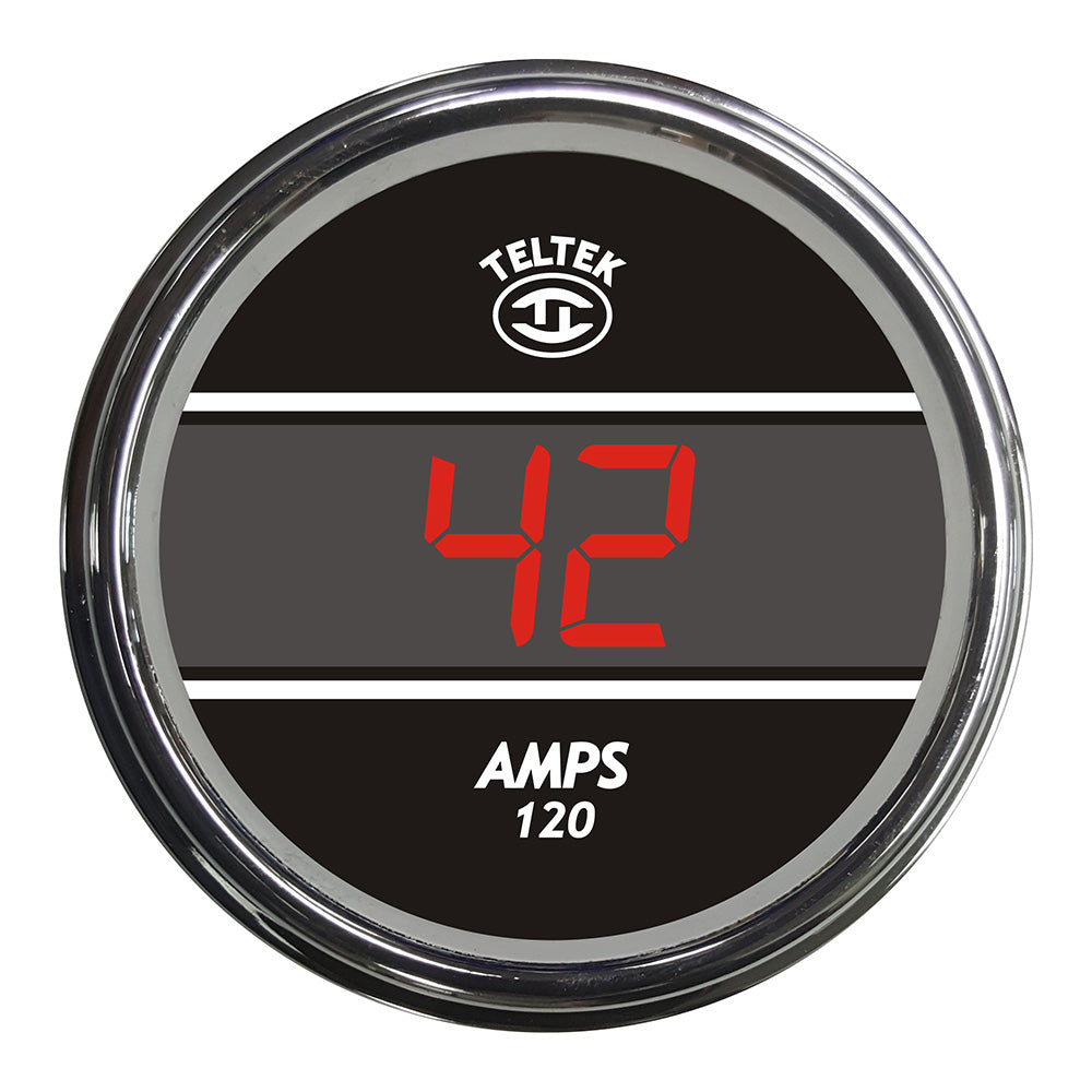 Red Teltek AMP Meter Smart Gauge for Peterbilt and Kenworth 2006 and Newer