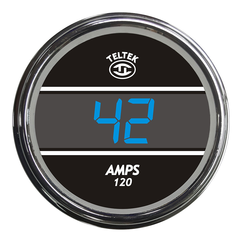 Blue Teltek AMP Meter Smart Gauge for Peterbilt and Kenworth 2006 and Newer
