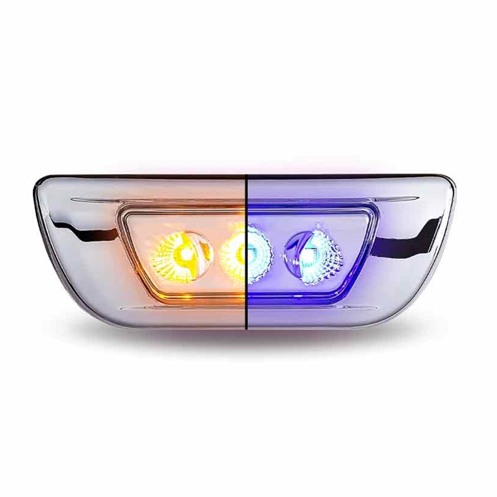 Kenworth/Peterbilt Dual Revolution Amber LED Turn & Marker to Auxiliary Cab LED Light