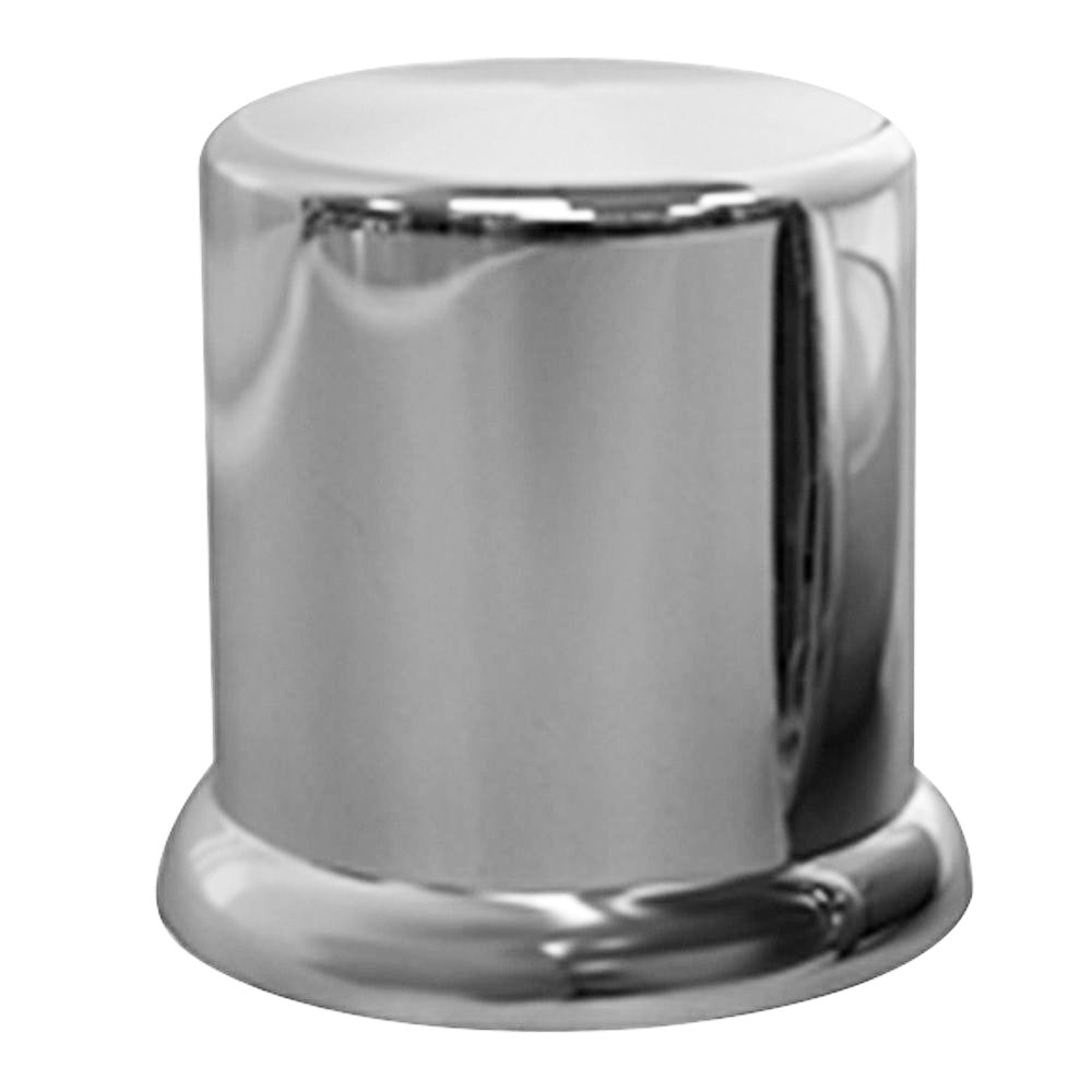 1-1/2" x 2" Chrome Plastic Top Hat Nut Cover - Push On