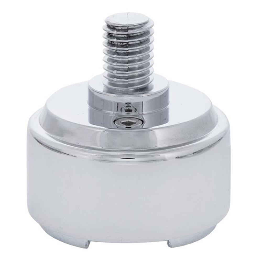 Gearshift Knob Chrome Mounting Adapter For Eaton Fuller Style 9/10 Speed Shifter 1/2"-13 Thread-On