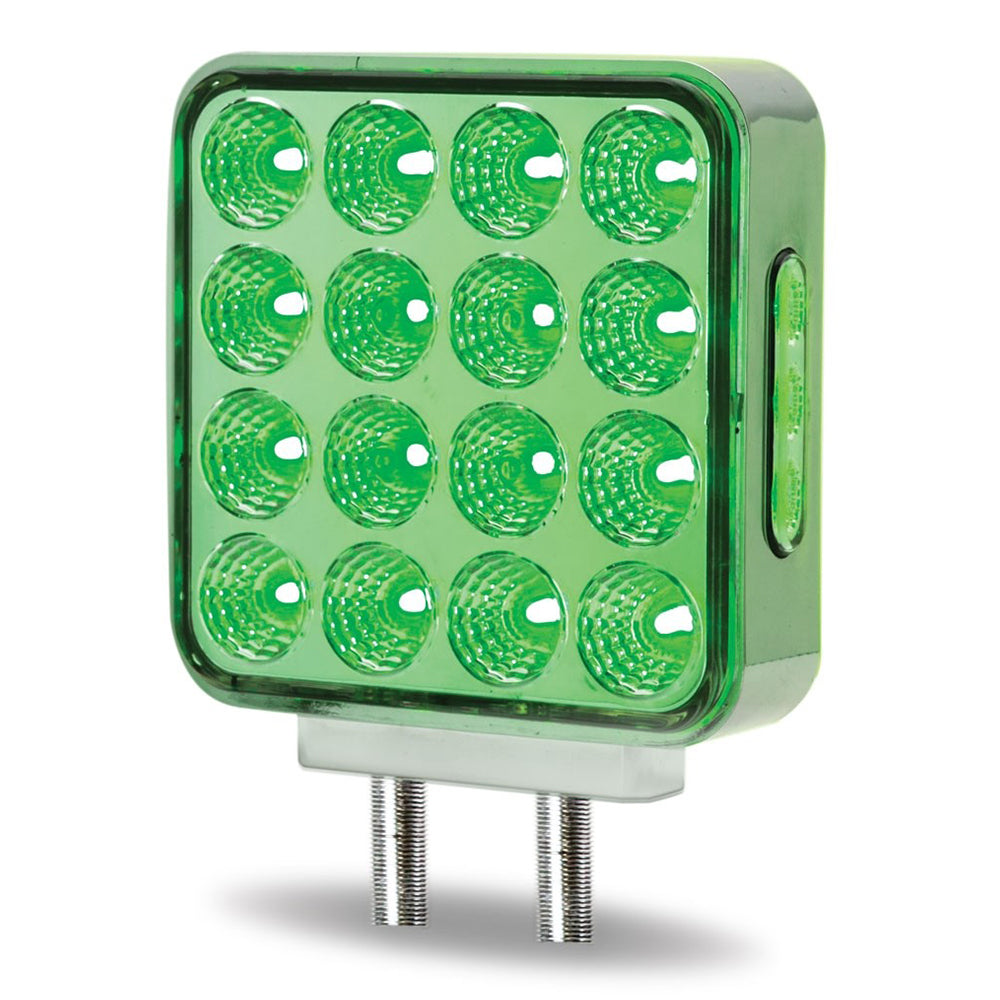 4" Square Dual Revolution Double Face LED Light