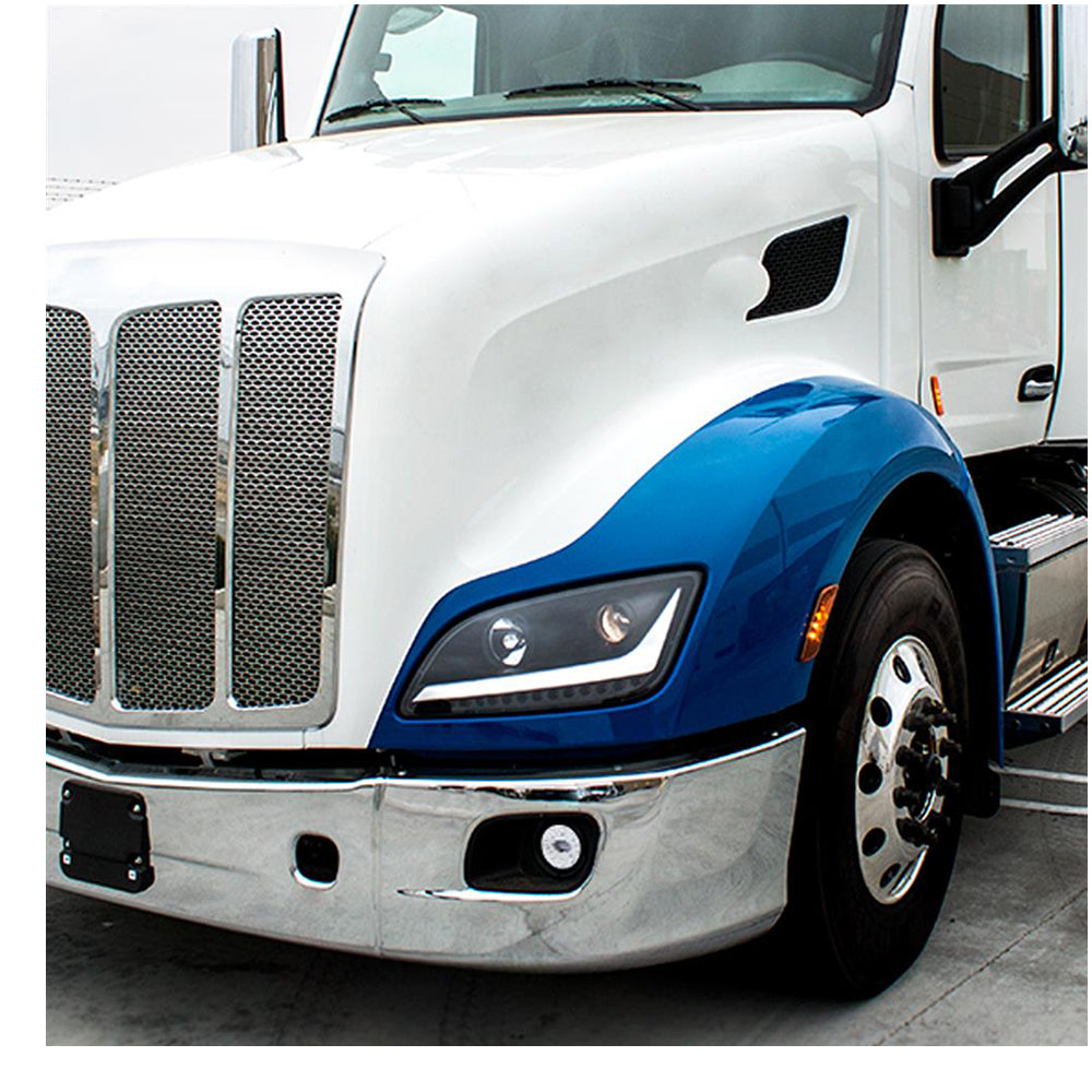 Peterbilt 579/587 & Kenworth T660 9 LED Projector Fog Light with LED Position Lights