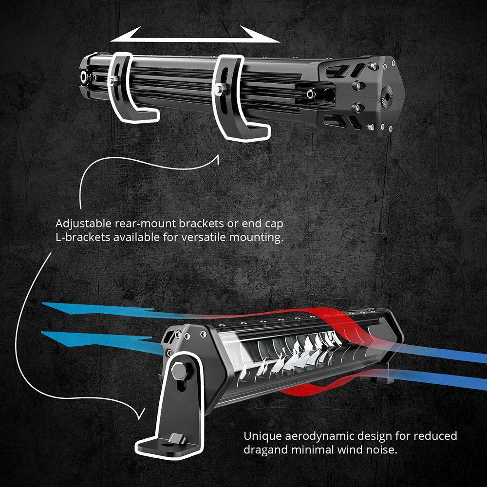 XKGlow 52" 1- Piece SAR 90 Degree Search and Rescue Light Bar System