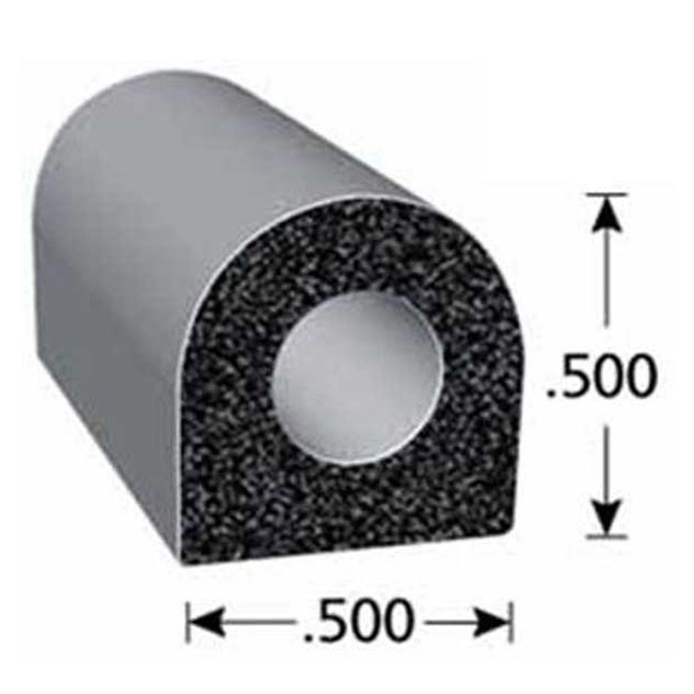 1/2" Bulb Adhesive Rubber Seal