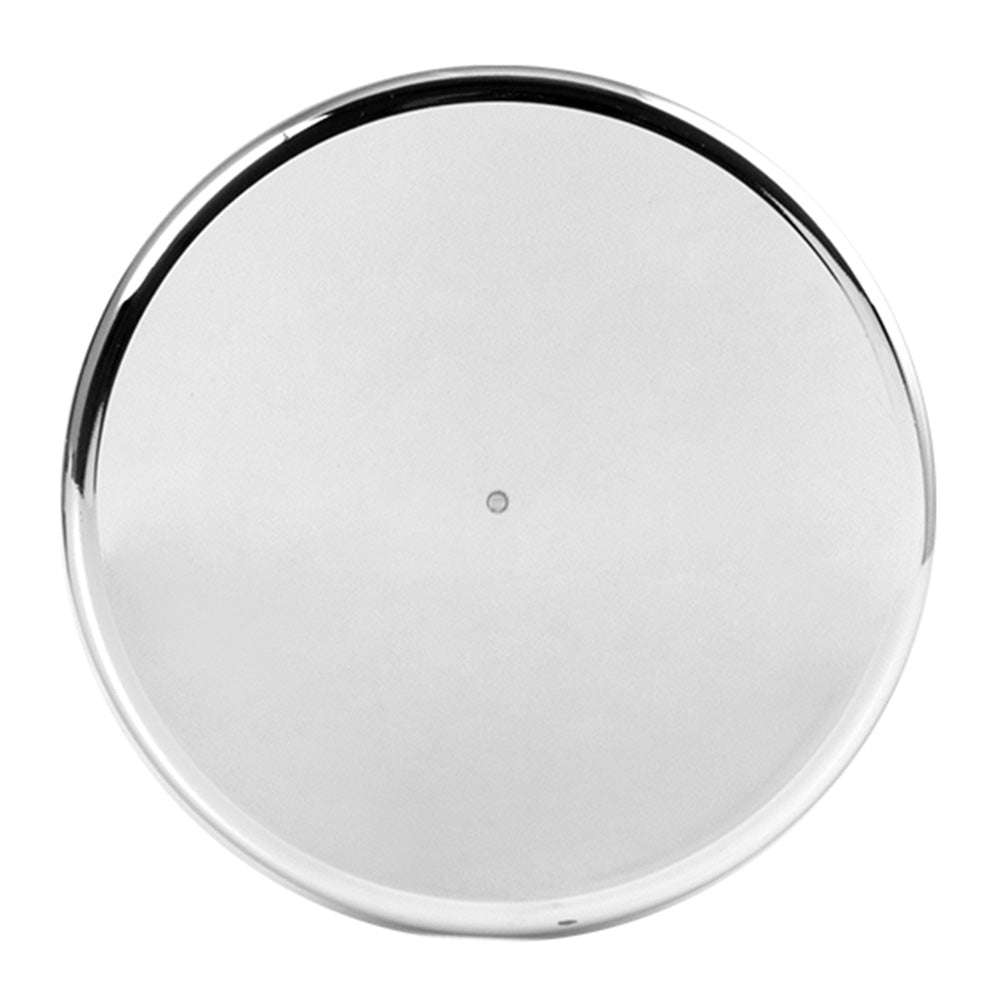 33mm x 5" Chrome Plastic Flat Top Cylinder Nut Cover - Push On