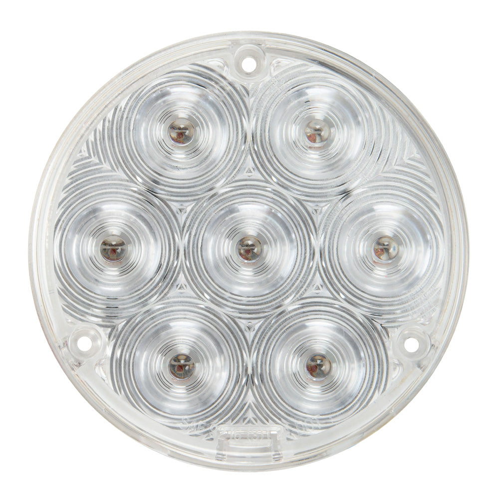 4" Slim Red/Clear LED Light with 1157 Plug