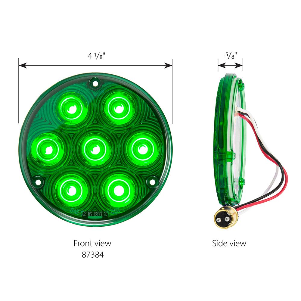 4" Slim LED Light with 1157 Plug