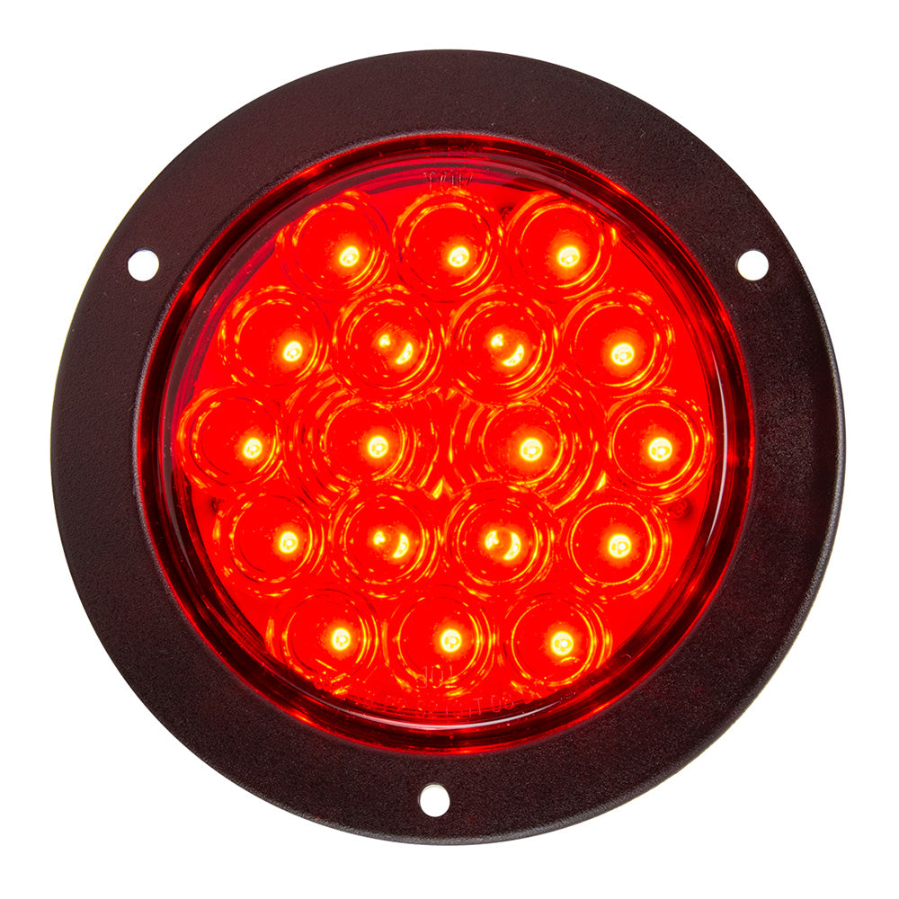 4" LED Light with Black Flange Mount