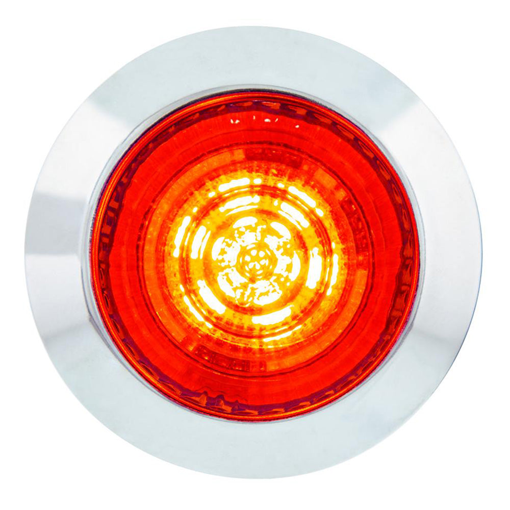 6 LED 1-1/4" Dual Function Clearance/Marker with Stainless Steel Bezel