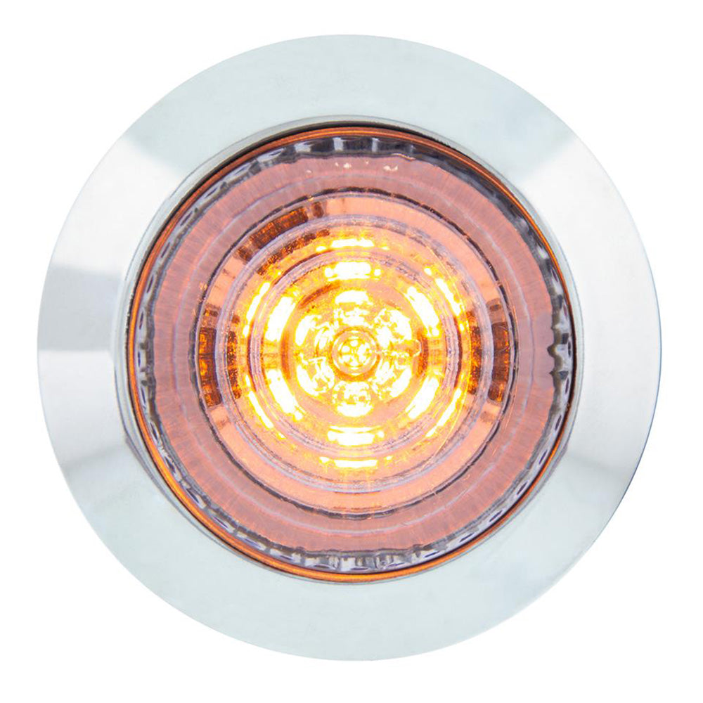 6 LED 1-1/4" Dual Function Clearance/Marker with Stainless Steel Bezel