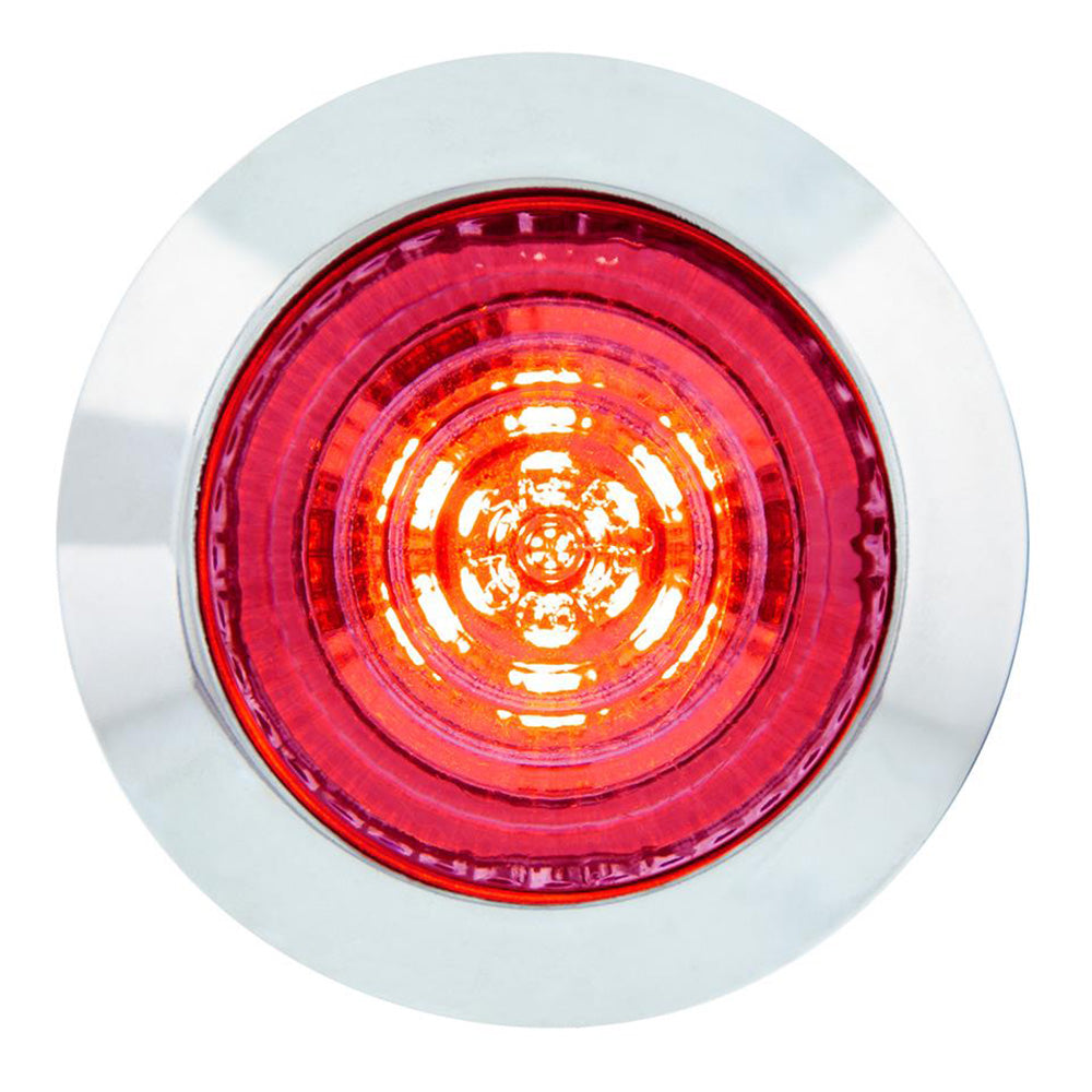 6 LED 1-1/4" Dual Function Clearance/Marker with Stainless Steel Bezel