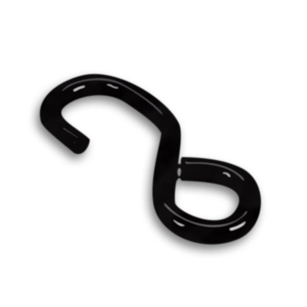 1" S Hook Vinyl Coated