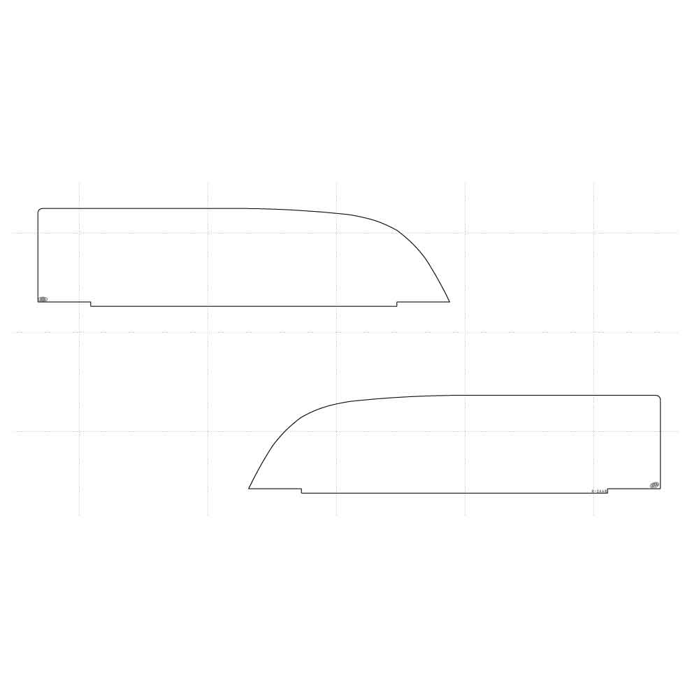 8" Stainless Munster Chop Top Door Trim 2013-2024 Kenworth T680, T880