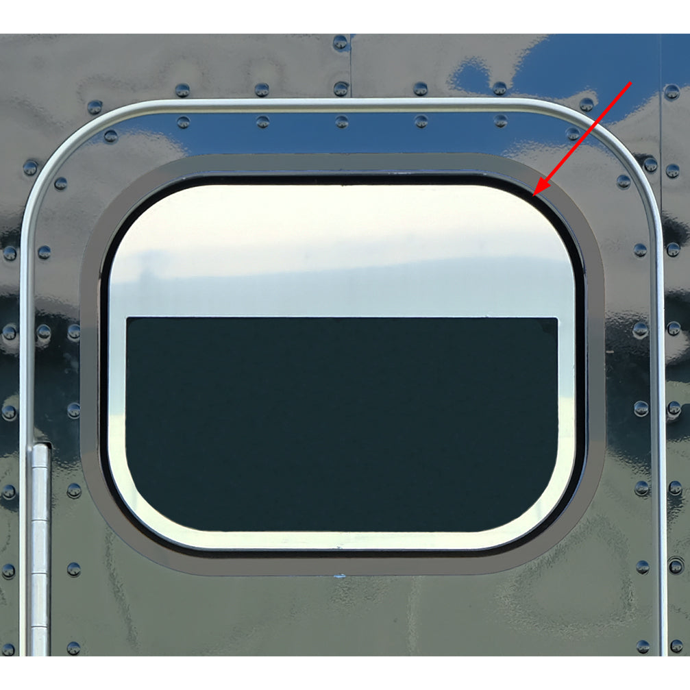 Peterbilt 579, 567 2016+ Sleeper Window 5" Chop Top Trim for Driver Side