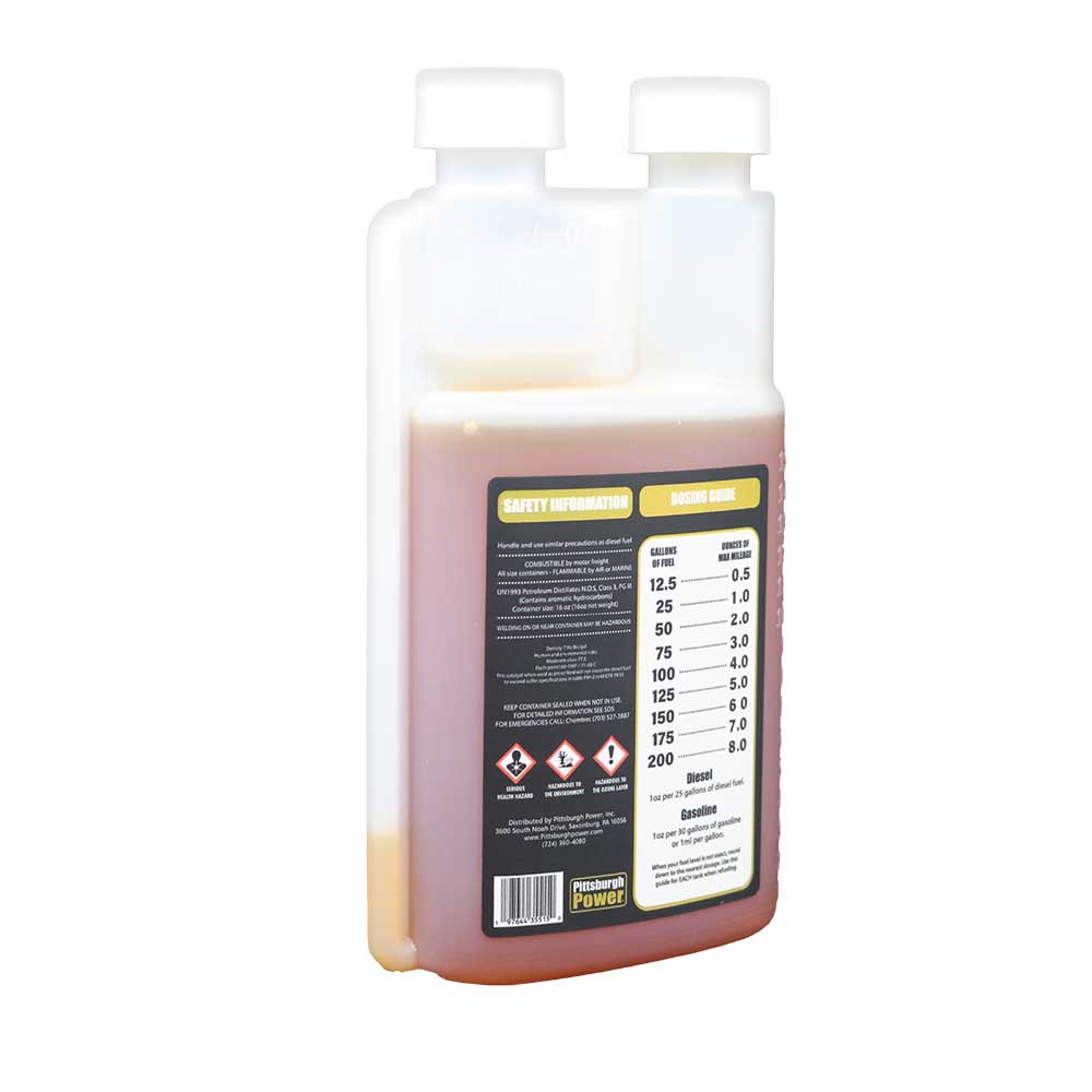 Max Mileage Fuel Borne Catalyst in a 16 ounce Measuring Bottle