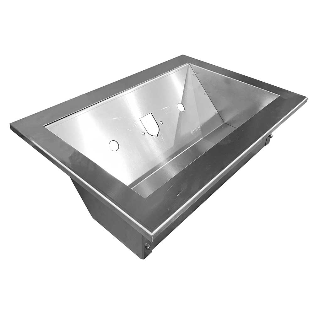 18" Slide-In Rail Recessed Airline Box with Two Air Lines and One 7-Way Configuration