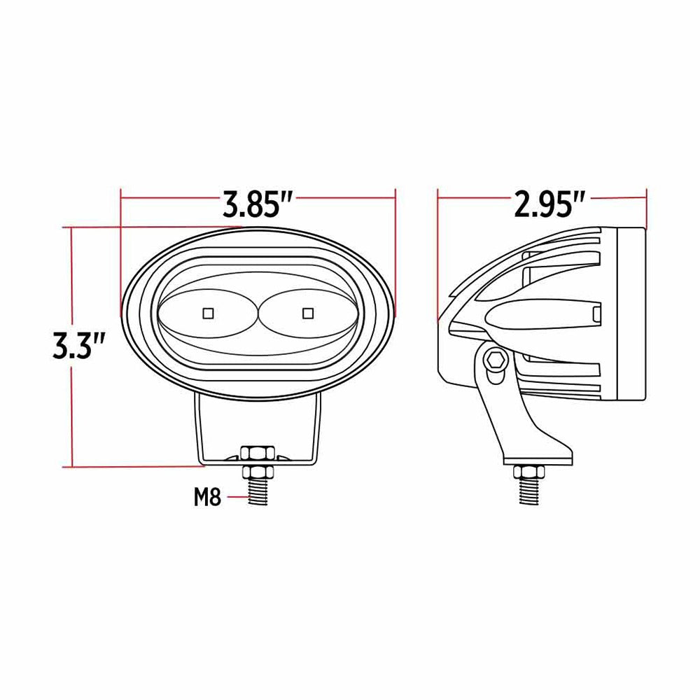 Dual Color Heavy Duty LED Work Light