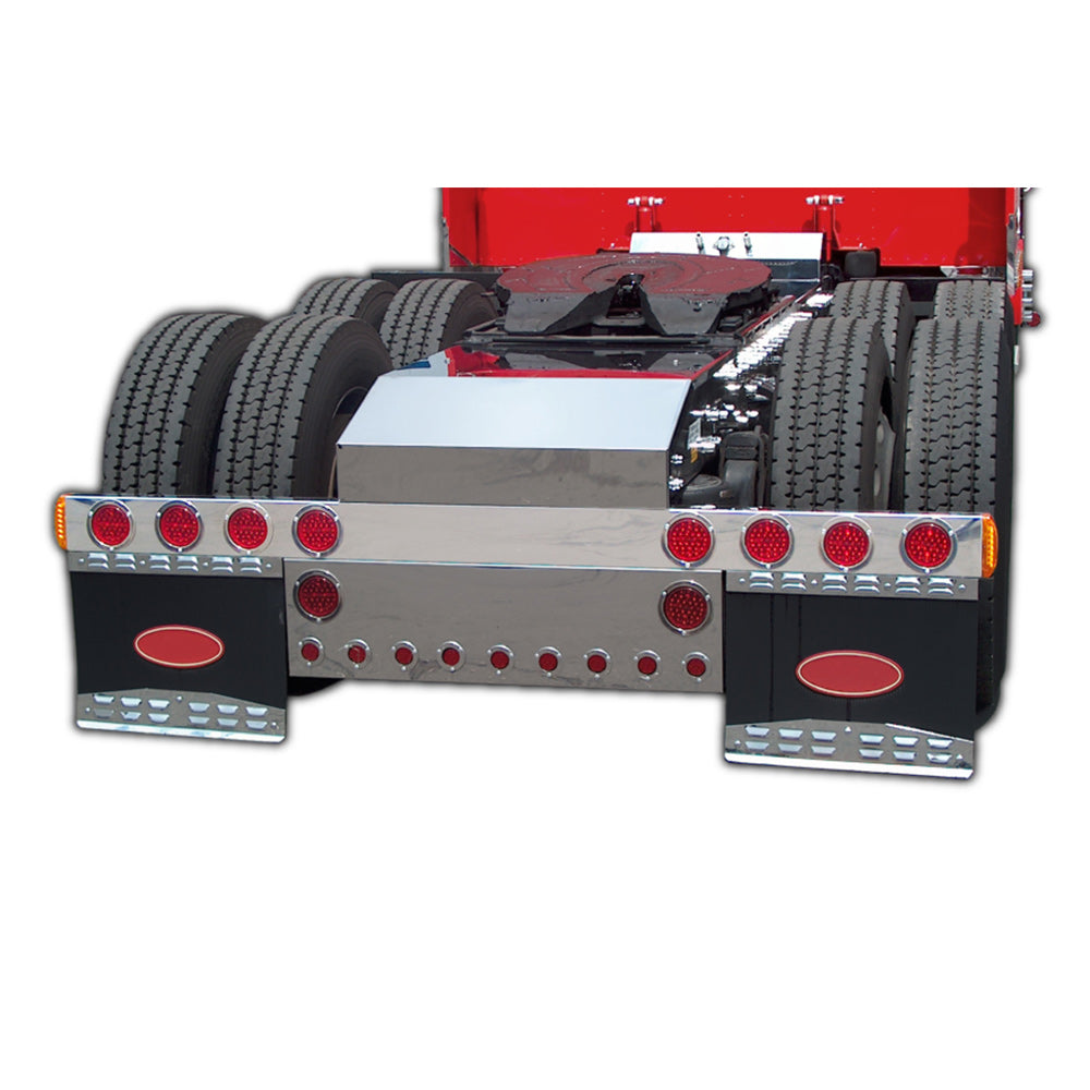 94" x 6" One-Piece Rear Light Bar with Four 4" Cutouts
