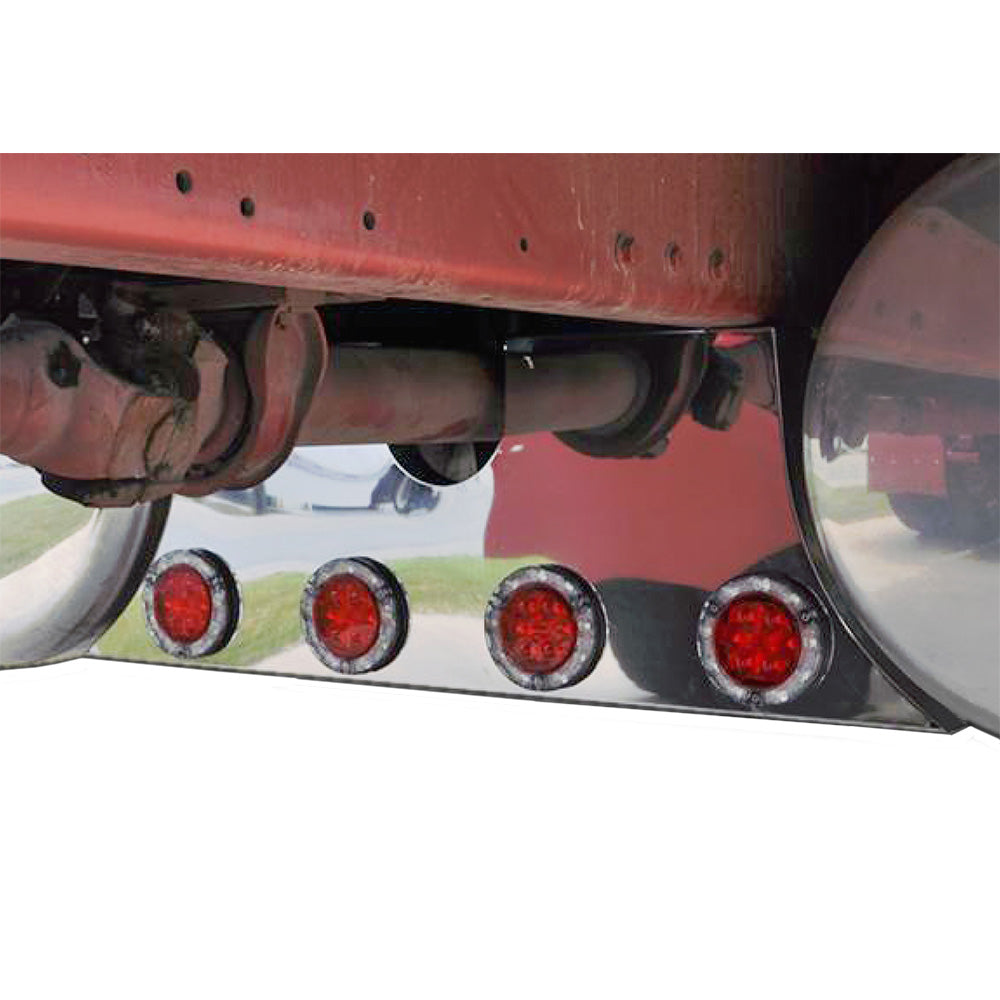 Peterbilt Lower Rear Frame Tank Filler Panel with Four 4" Light Cutouts
